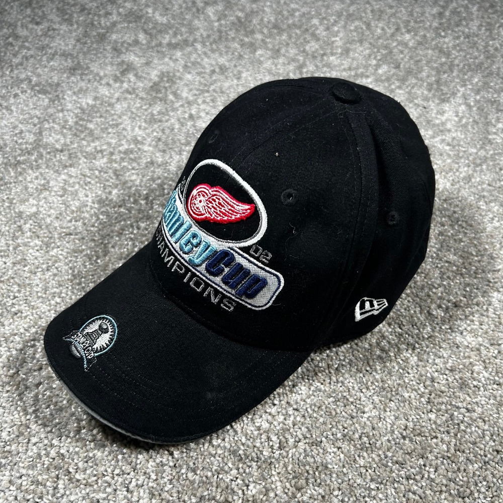 New Era Detroit Red Wings 2002 Stanley Cup Champions Hat Black Adjustable NHL
